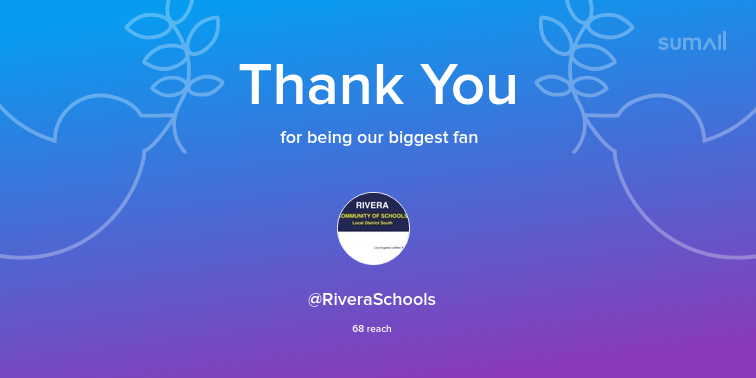 Our biggest fans this week: RiveraSchools. Thank you! via sumall.com/thankyou?utm_s…