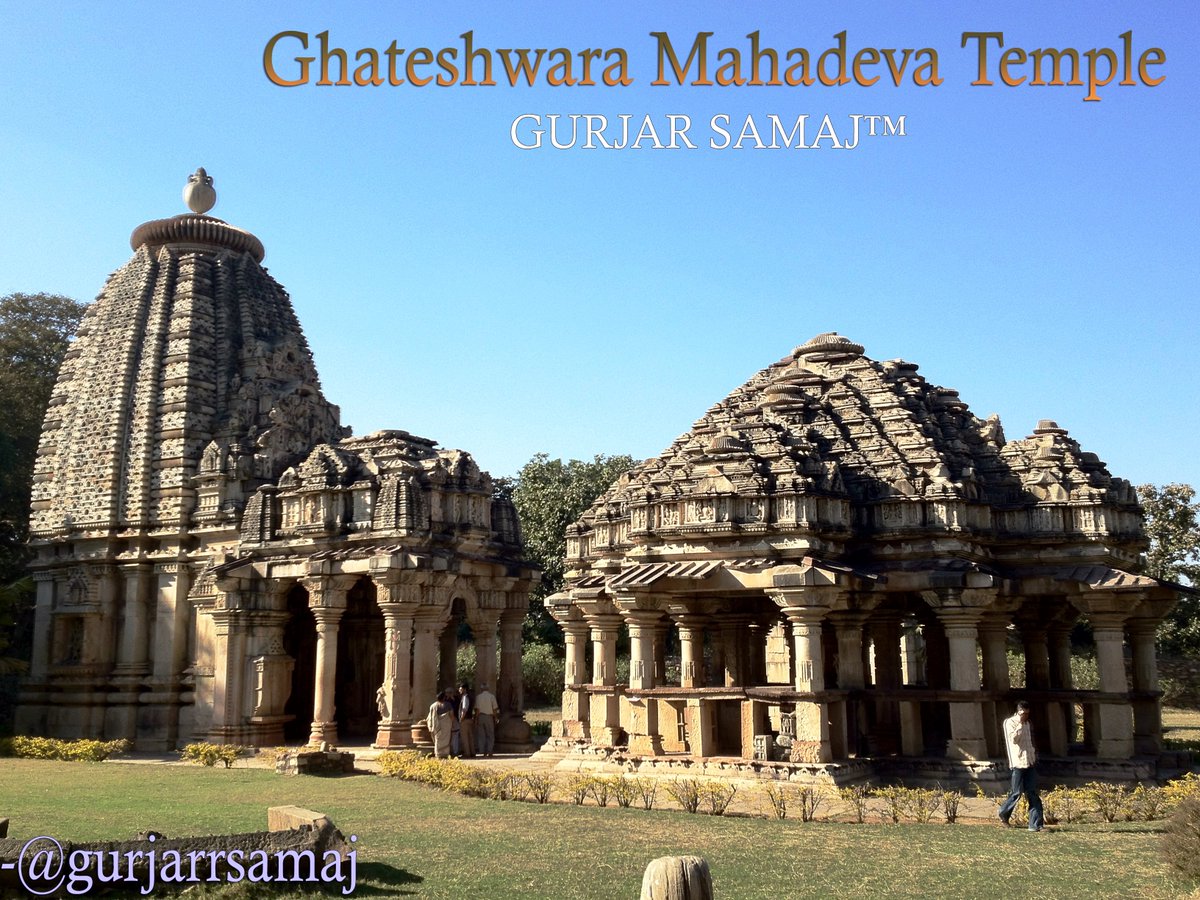 GurjarrSamaj's tweet photo. Gurjar Pratihara dynasty (Baroli Temples), and are significant source for understanding the Pratihara architecture style the temple were build around 10th century. Situated on the outskirts of Rawatbhata town of Chittorgarh, Rajasthan.
#GurjarKings
#GurjarTemples https://t.co/eiACVjeIFo
