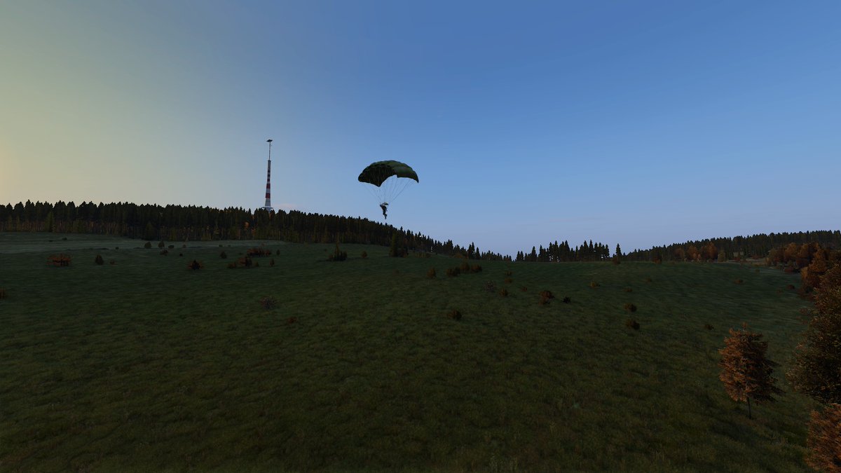This was 1 of the best experiences and something ive always wanted to do in <a href="/DayZ/">DayZ 🖥 🎮 ❤️</a> A nice quite pleasant flight in a parachute, gliding through the winds around Green Mountain on a beautiful clear day. The GM tower makes for a great base jump if you get up there <3 <a href="/DayZExpansion/">DayZ Expansion</a>