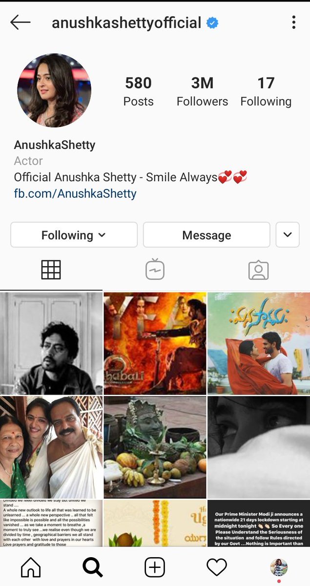 Anushka Shetty Fanclub On Twitter 3 Million Followers For Our Lady Superstar Anushkashetty S Official Instagram Account Sweety Thanked Everyone For Their Unconditional Support Love Via Hemchand Bro Follow