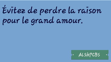 alshpcbs's tweet image. Avoid going mad for great love.