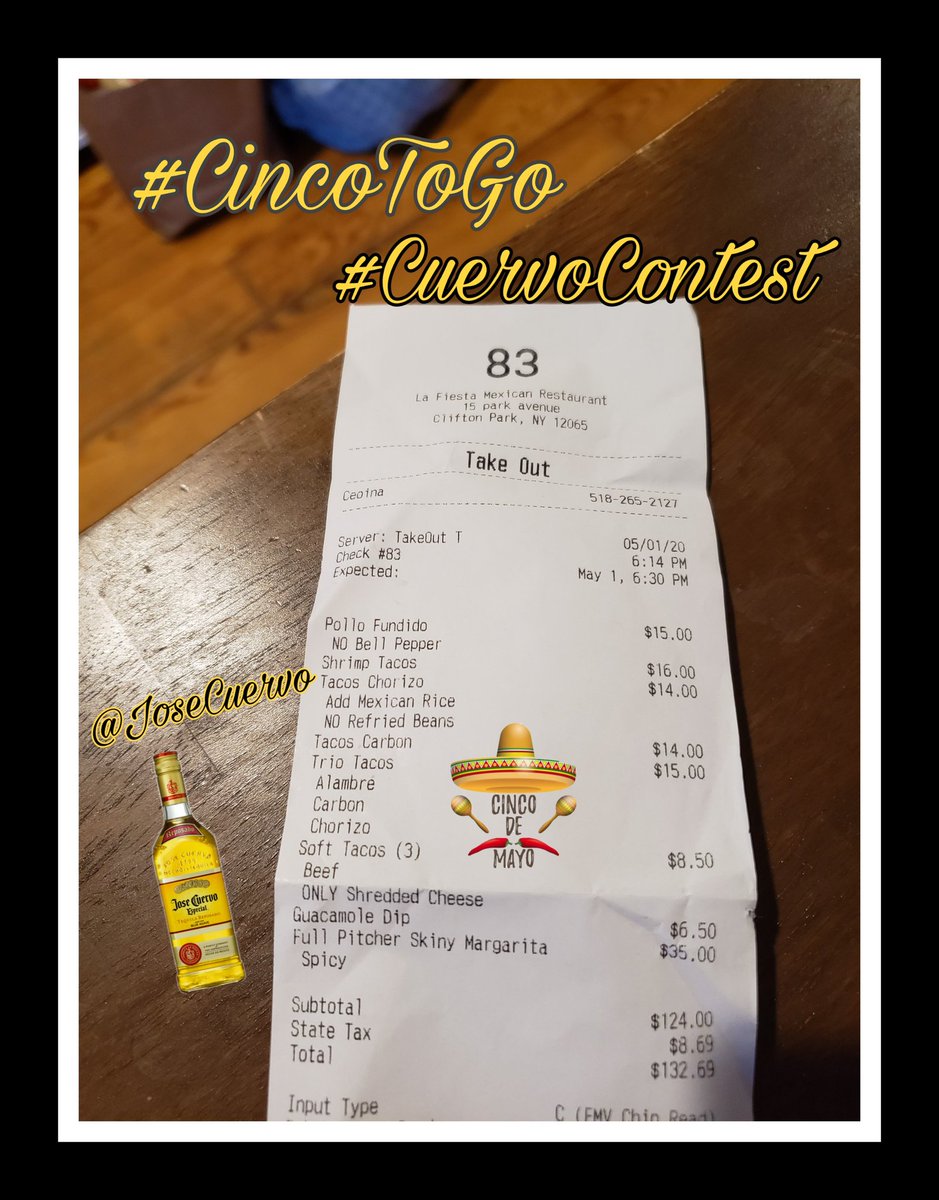 SelenaDutcher74's tweet photo. Hey @JoseCuervo We know it's official today but we've been #CincoToGo since Friday!  #CuervoContest #skinnyspicy #CincoDeMayo #CincoAtHome https://t.co/zWSs9o8skO