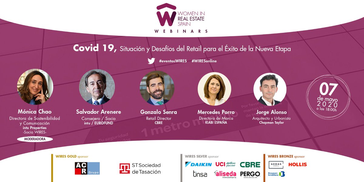 No te lo pierdas! el #eventowires del 7/5  #COVID19, Desafíos del Retail para el éxito de la nueva etapa st-tasacion.es/es/st-tv/st-tv…