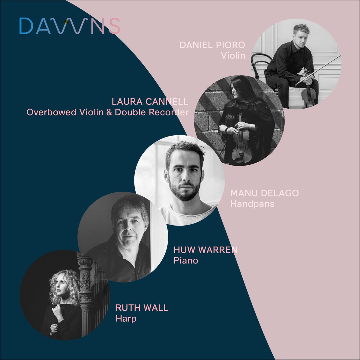 nonzeroone's tweet photo. We're excited to announce our five incredible musicians performing and co-creating DAWNS on 16 May with @JJBulley : @DanielPioro @laurarecorder @manudelagomusic @huwwarren @RuthWallharp - sign up to take part: https://t.co/7yLxzg4jlQ @national_trust @heritageopenday #dawnslive 🌅 https://t.co/Xc6zzYVZqS
