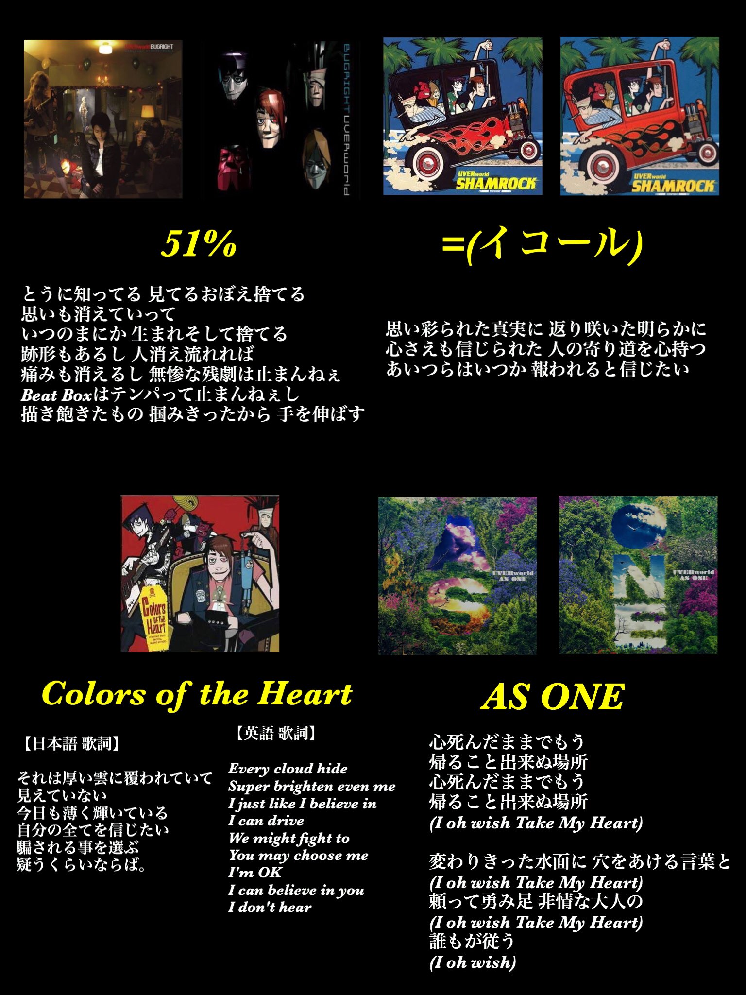 哲史 Next 9 22神サイ大阪 Uverworldの楽曲に存在する 歌詞カードなどには載っていない 裏歌詞 は割と多い 哲史 Next 9 22神サイ大阪 Uverworldの楽曲に存在する 歌詞カードなどには載っていない 裏歌詞 は割と多い