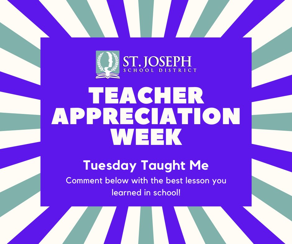 Did you have a great teacher that always made learning fun? Tweet us the best lesson you were ever taught! #ThankATeacher #WEareSJSD #InThisTogether