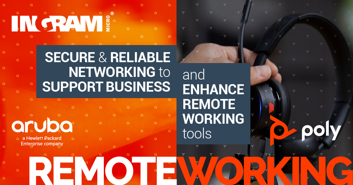 IngramHorizon's tweet photo. #HPE #Aruba #networking that’s reliable, secure & easy to install. Poly tools that make remote #collaboration easier. The Perfect Partnership. Visit #IMHorizon #IngramMicro
https://t.co/oNcu3w1yUg
#remoteworking #workingfromhome #IngramUCC #collaborationsolutions https://t.co/oCBZLURQ4U