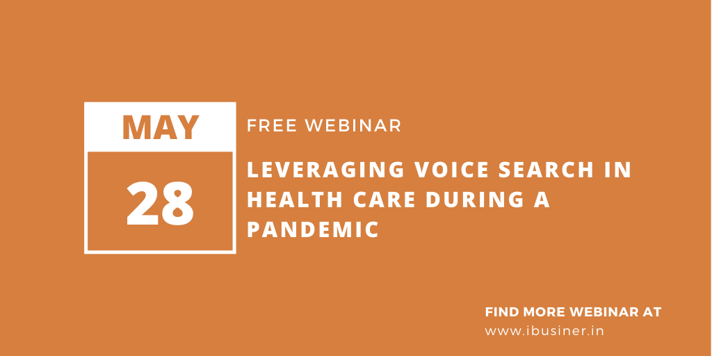 Ibusiner's tweet photo. Leveraging Voice Search In Health Care During A Pandemic
join now https://t.co/CCj9kAlETx

#webinar #freewebinar #voicesearch #voicesearchoptimization #localsearch #voicesearchstrategy https://t.co/TIReRsXrMp