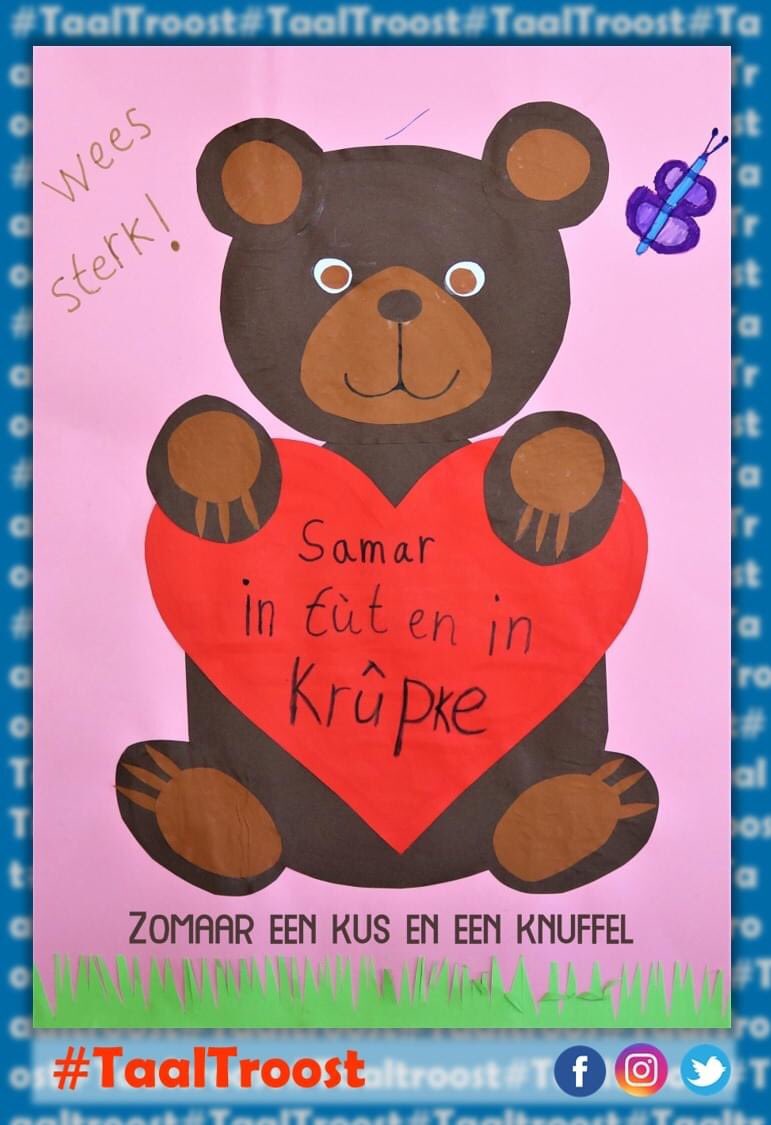 TaalTroost's tweet photo. Binnenkort sieren posters van #Taaltroost #Taaltreast van @OBSdeOpslach  en @OBSitBynt de dorpen. Ook meedoen met project? Kijk op
https://t.co/fr6vhdXp7O https://t.co/os418yjxHF