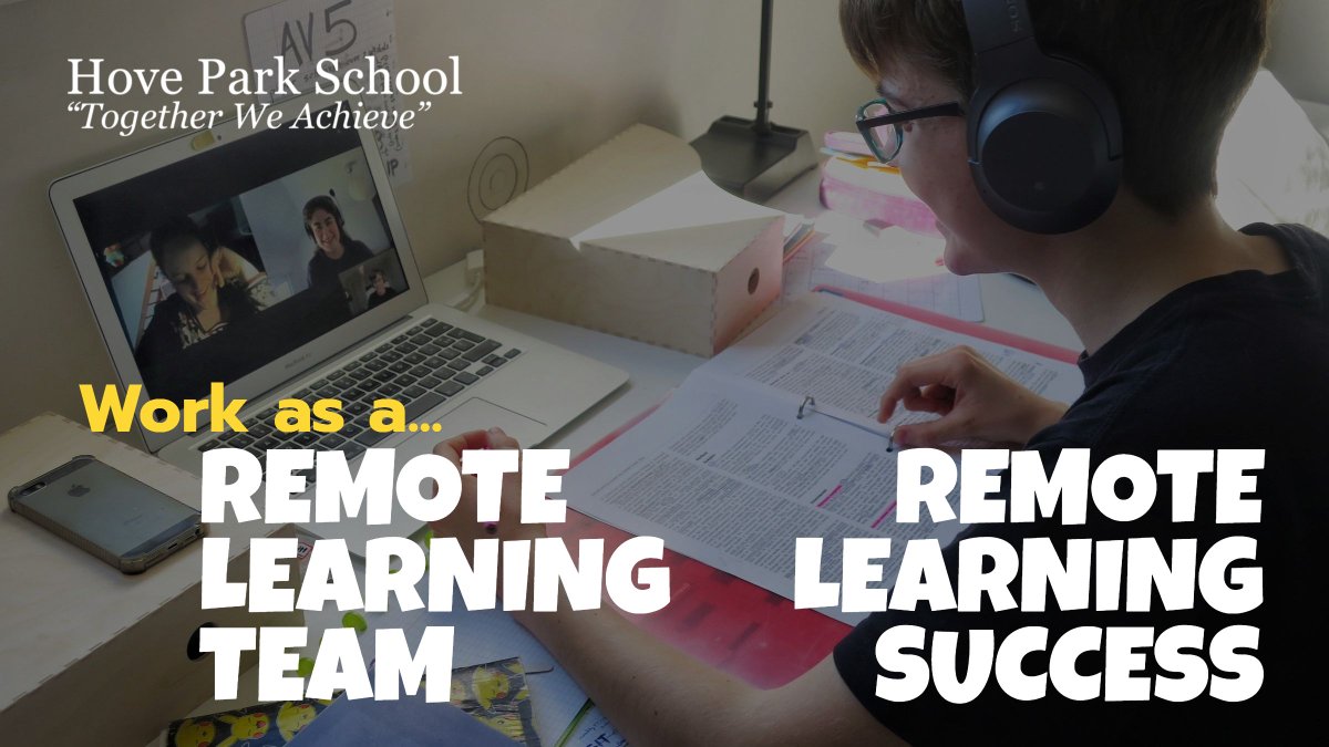 HpsHove's tweet photo. Remote Learning Success!... Work as a remote learning team, studying is more fun with others. #RemoteLearningSuccess https://t.co/vXDgruFkwe