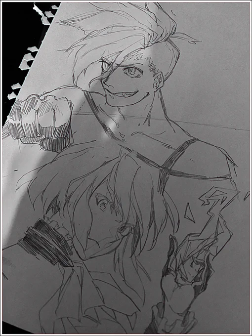 ブルーレイ見せてもらったら見事に再熱して私の中のプロメアが燃えろと叫ぶので殴り描きした 