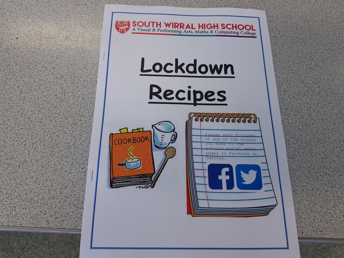 SouthWirral's tweet photo. South Wirral is starting to distribute Lockdown recipe boxes to local families. 

Food Technology staff have developed a booklet of recipes that can be made from the fresh and store cupboard ingredients in the parcels. We look forward to seeing pictures of the meals made! https://t.co/2zxncfGzwY