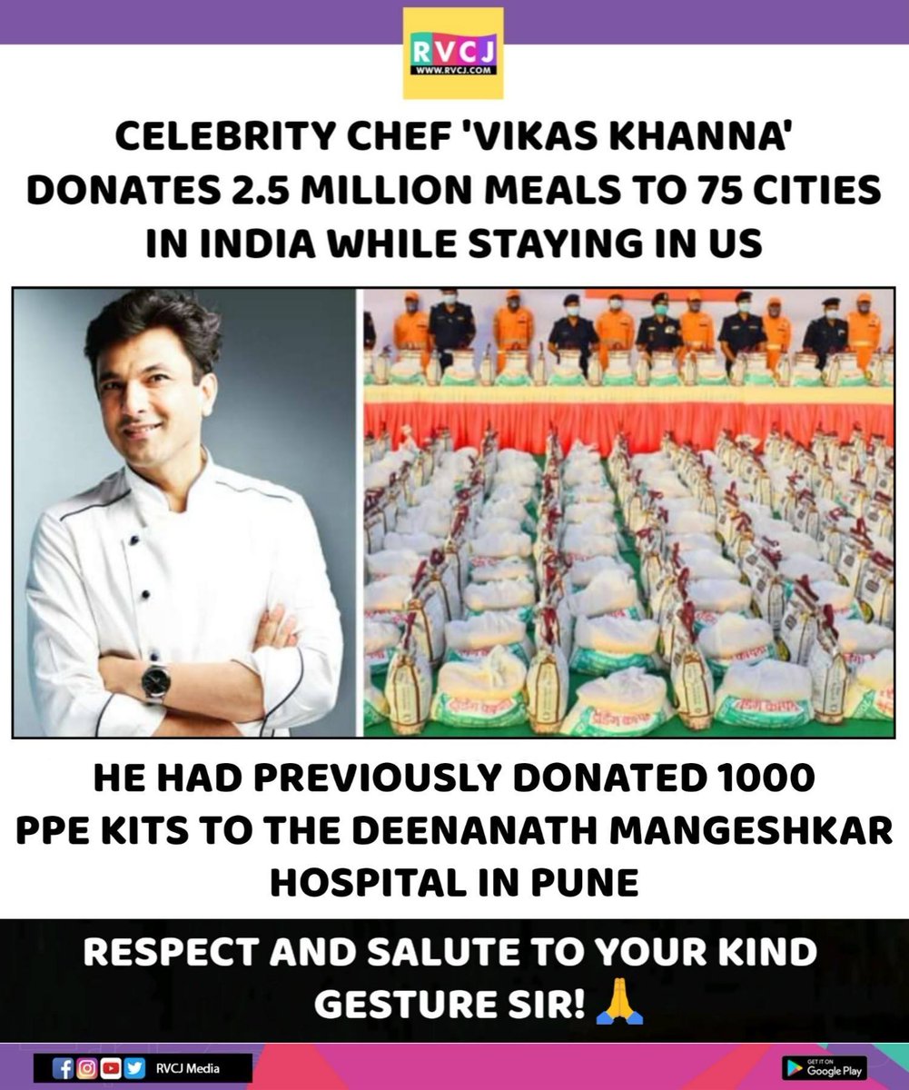 RVCJ_FB's tweet photo. Vikas Khanna!🙏🙏 https://t.co/6hYeM1u13D