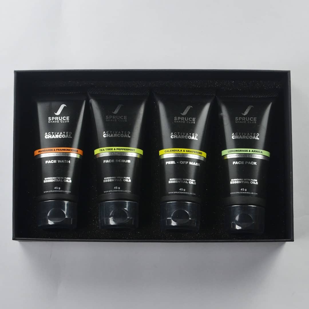 SpruceShaveClub's tweet photo. Activated Charcoal is well known for its cleansing properties and ability to help clear dirt, pollution, toxins and excess oil from the skin. We have used these properties of Activated Charcoal to create a complete cleansing regimen for your skin. https://t.co/kDBTwLFjJc