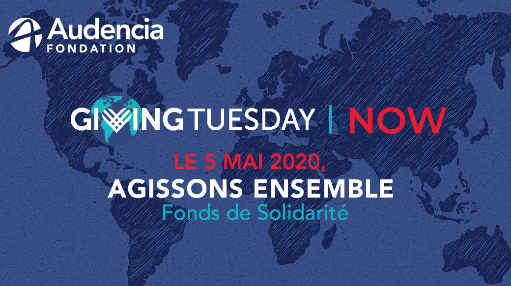 #GivingTuesdayNow - Face à l'urgence des besoins sans précédent causé par le #Covid_19 , la #FondationAudencia vous invite via le Fonds de solidarité à soutenir les étudiants en difficulté financière. Agissons ensemble pour leur avenir! 🤝 bit.ly/3c710MJ #Actiongénéreuse