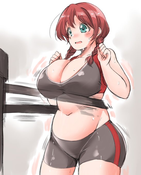 お腹ブルブルさせる運動器具で運動するエマちゃん 