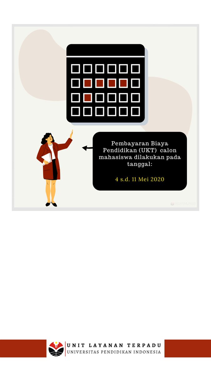 Jangan lupa, pembayaran biaya pendidikan (UKT) calon mahasiswa baru pada tanggal 4 - 11 Mei 2020.

#info #upi #terpaduupi #snmptn2020 #biayapendidikan