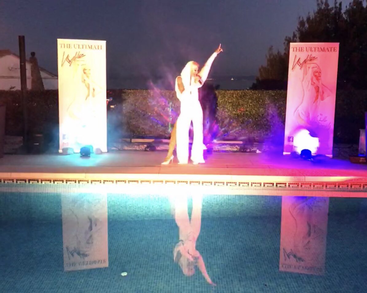 UltimateCher's tweet photo. The Ultimate Kylie live @ Online Pride #impersonator #tributeartist #tribfest #tributeact #onanightlikethis #spinningaround #pride #dubai https://t.co/Y5pH10Gjly