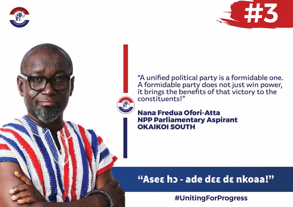 nfaoforiatta's tweet photo. #UnitingForProgress
#BelieveInGhana https://t.co/OQIn05qz8w