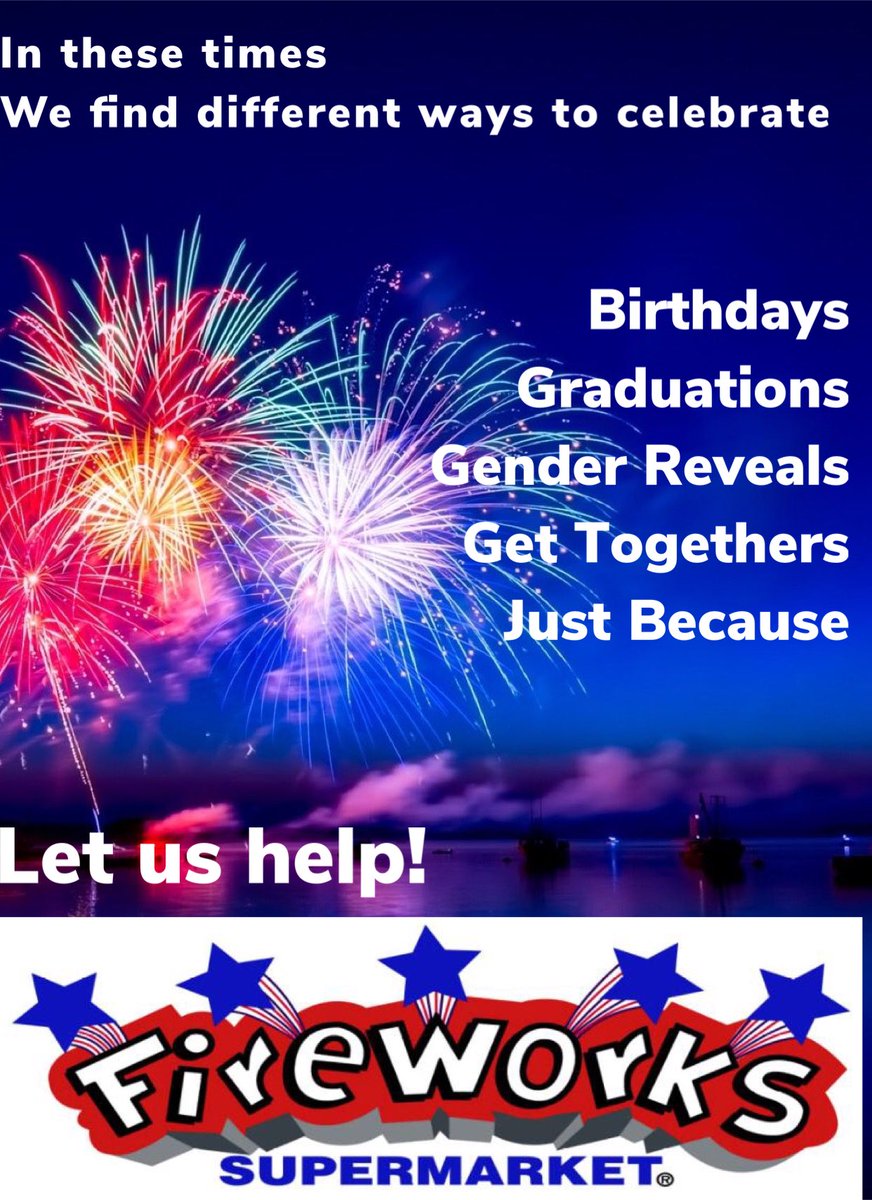 fireworks_v's tweet photo. Let us help! We are open 9-5 for in store pick up this week! Monday May 11th our showroom will be back to normal hours! @FwksSupermarket @fireworksboss #fireworks #wheelingwv #triadelphiawv https://t.co/UdtLaJcd7R