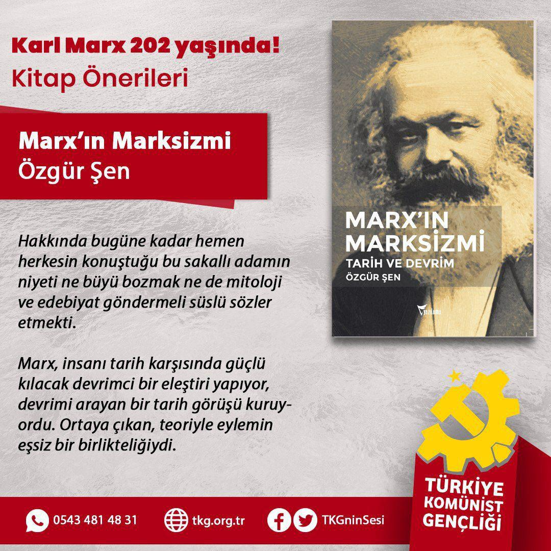 tkglise's tweet photo. Solcu Liseliler haftalık kitap önerileri başlıyor.
Marx'ın 202. doğum günü vesilesiyle 2 kitabı dostlarımıza öneriyoruz. 

1.) @oezgursen kaleminden "Marx'ın Marksizmi" kitabı.

2.) David Riazanov'un "K.Marx F. Engels Hayat ve Eserlerine Giriş" https://t.co/TtjbKoJdtL
