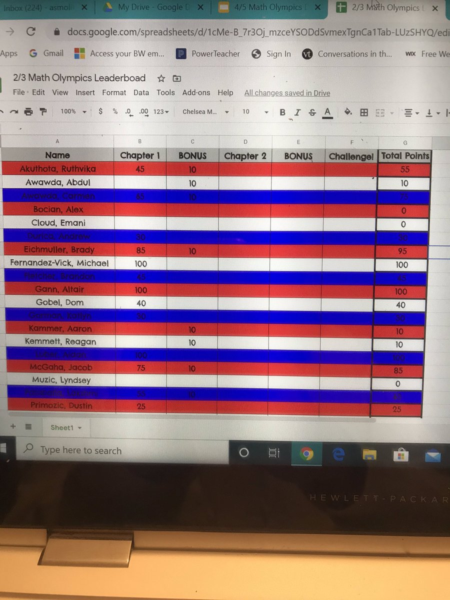 Let the games begin! Math Olympics 2020 has officially began! The Mathletes are competing against each other (digitally, of course) to earn a spot at an awards ceremony (gold, silver, bronze, 4th, or 5th) to determine the points they’ve earned! They’re loving it! #mathisfun