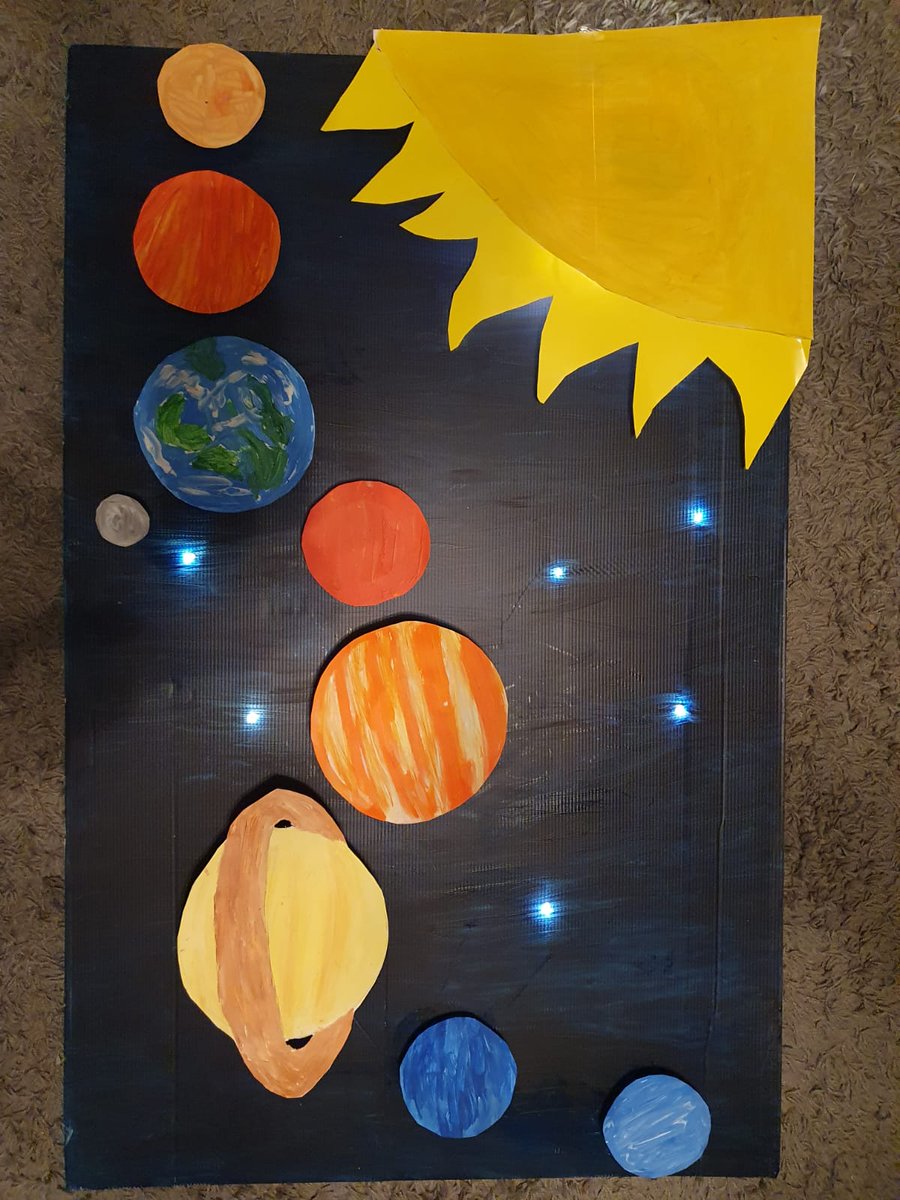 OALongmeadow's tweet photo. We absolutely love receiving pictures of the work the children are doing at home! Take a look at this wonderful Solar System a Year 6 has created! #HomeLearning #LoveLaughlearn #OAL #SolarySystem https://t.co/gfacnDR38K