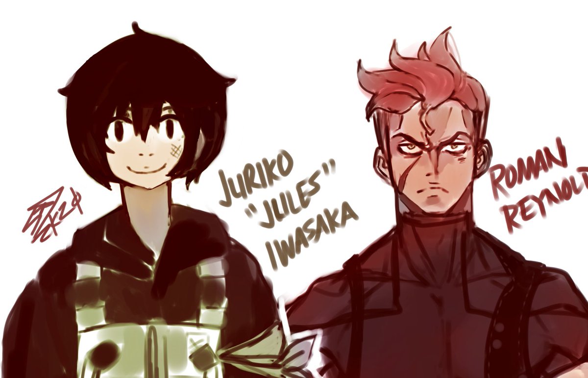 samusduran's tweet photo. Some angsty space pirates #SonBB https://t.co/6nh5LNJyUl