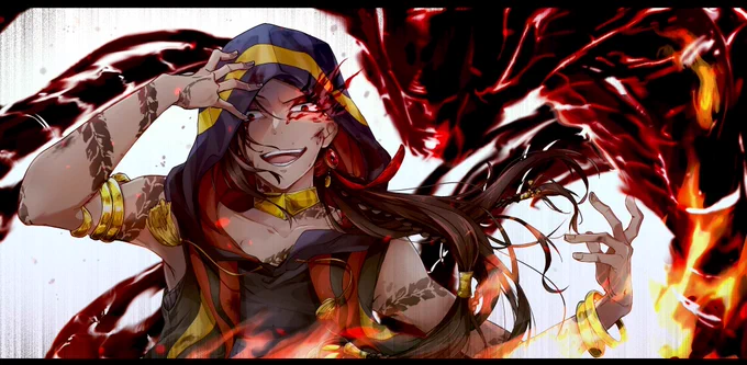 『 安心しろ』
『 全テ上手クいく… 』

(※?オバブロ表現(妄想)有り)

 #ツイステファンアート 