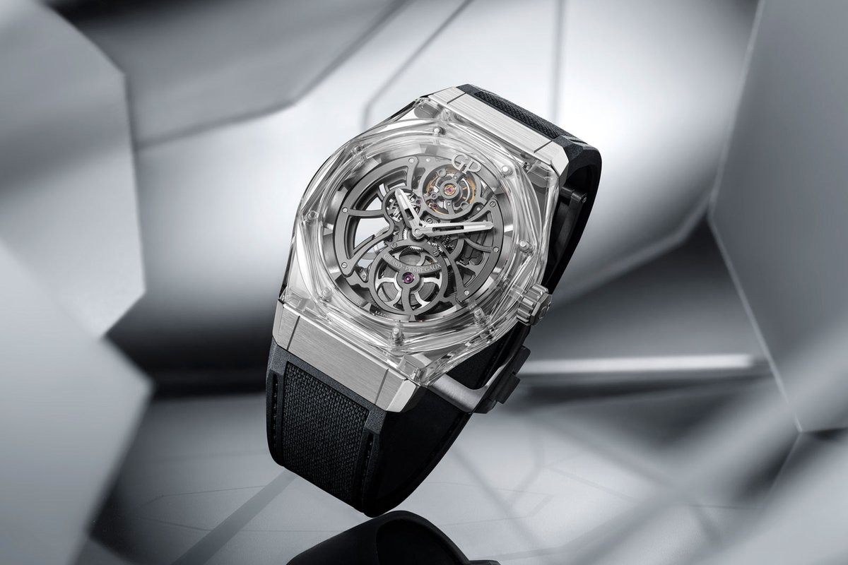 SJXwatches's tweet photo. Girard-Perregaux introduces the Laureato in a clear sapphire case, and a customised skeleton movement with an octagonal base plate echoing the shape of the bezel.

https://t.co/EArOPkWL7H

#girardperregaux #laureato #sjxwatches #watches #sapphirewatch https://t.co/uMrozbGNv9