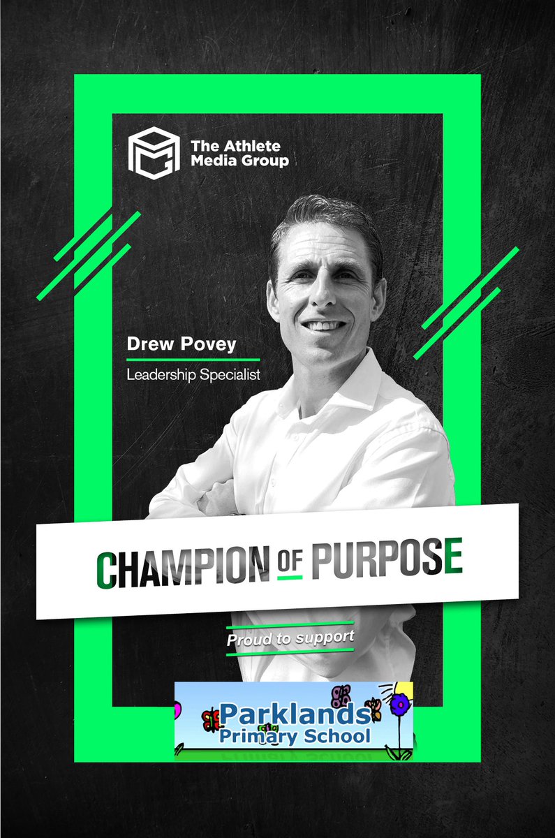 drewpovey's tweet photo. Absolutely delighted to be part of the #ChampionOfPurpose campaign lead by the fabulous @AthleteMediaGrp 👌🏻
Also very proud to #Champion the incredible, & life changing work of @chrisdysonHT and all @ParklandsLeeds
#TheFunPalace #ChangingLives #AMG https://t.co/2gQMagd8aU