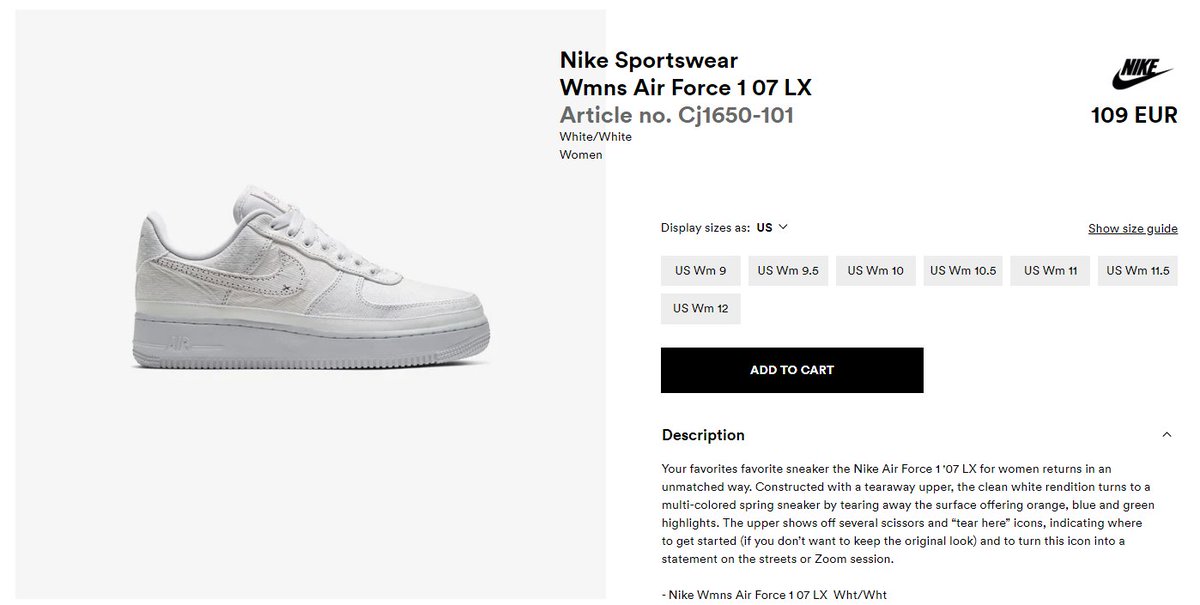 nike air force 1 discontinued twitter