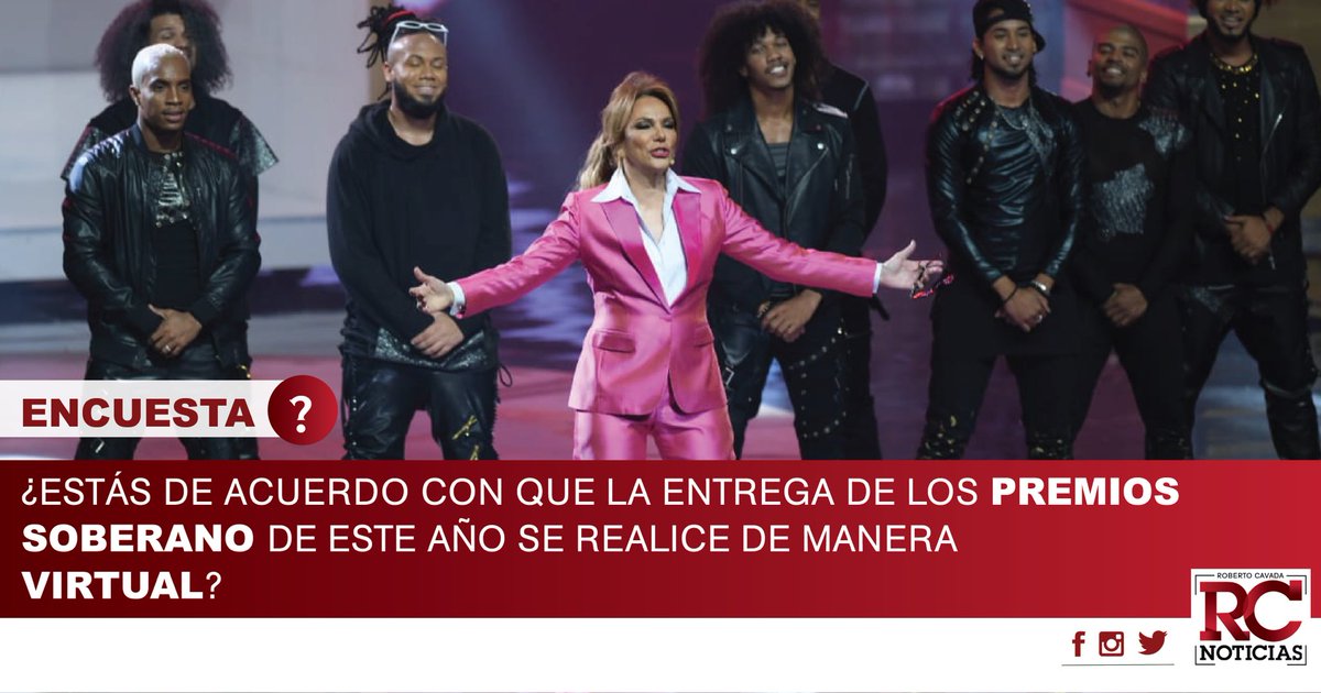 rcavada's tweet photo. @emelynbaldera ex presidenta @AcroarteRD propuso que Premios Soberano 2020 sean de manera virtual en vista de la pandemia #coronavirus ¿Les gustaría que celebraran los @premiosoberano de manera virtual o que los pospongan para el año que viene? #RCNoticias #RCEspectaculo https://t.co/UcMT3FLPqp