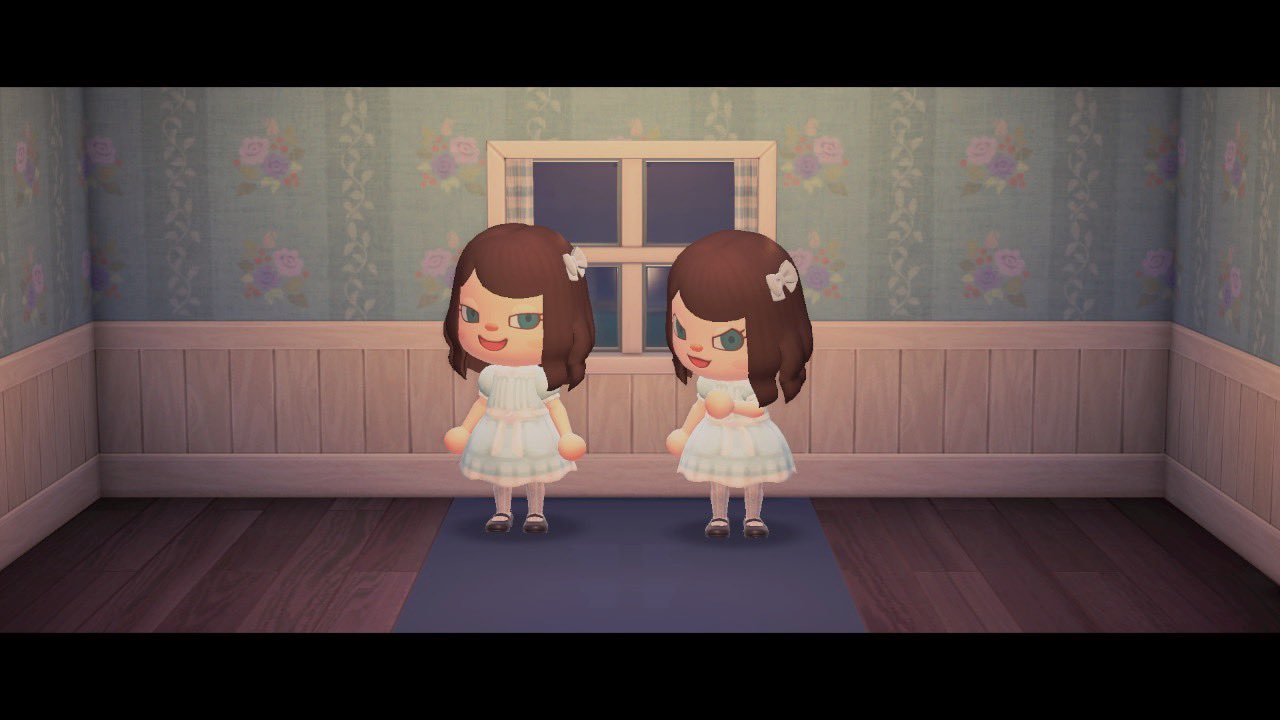 ℛ𝓊𝒾 The Shining マイデザイン シャイニング 𓏧 Twins Dress 𓈒𓏸 映画シャイニングに出てくる 双子のワンピースです あつまれどうぶつの森 マイデザイン Animalcrossingdesigns Acnhdesign T Co 6hpmizbhwb Twitter