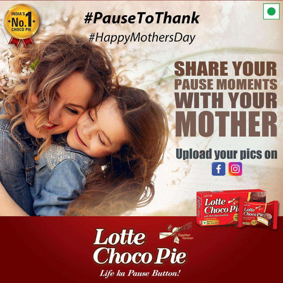 rameshlaus's tweet photo. . @lotte_india launches #PauseToThank to celebrate the bond of love and affection between a mother and her children.

#MothersDay2020 https://t.co/IobydaYydG