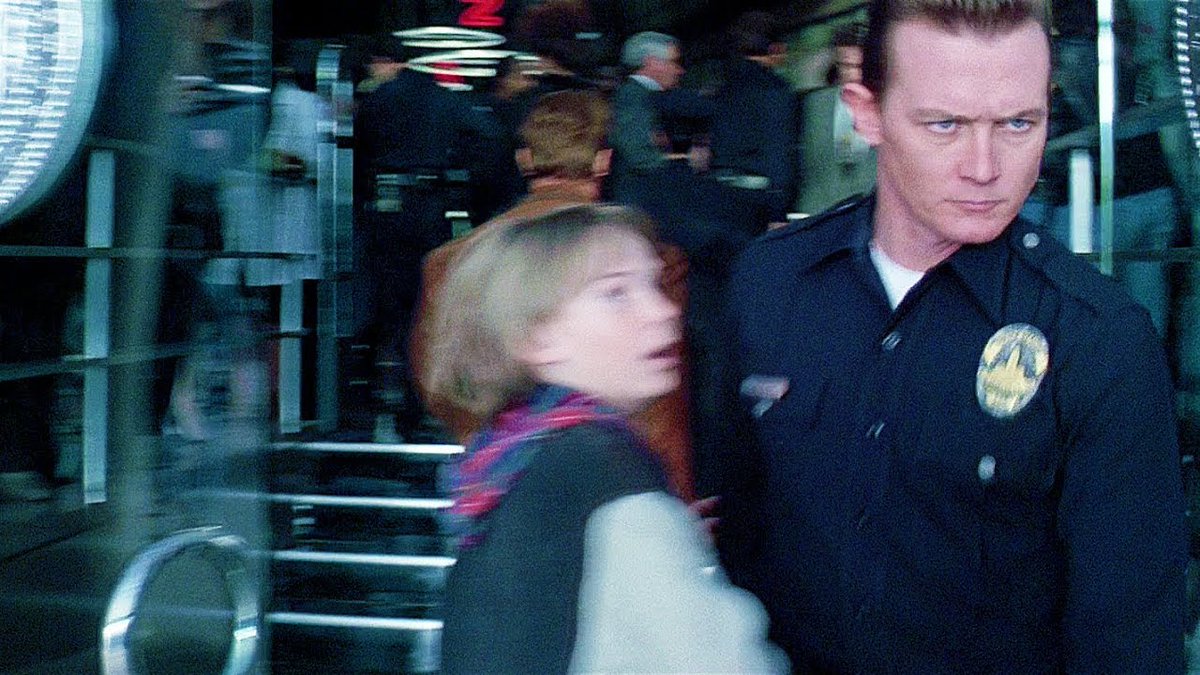 MeninFilm1's tweet photo. Robert Patrick as the T-1000 in Terminator 2: Judgment Day (1991), Wayne's World (1992) and The Last Action Hero (1993). https://t.co/m9fsj3mEQp