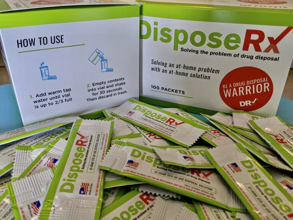 DisposeRx's tweet photo. We are thrilled to be participating in @CountLockDrop’s #QuarantinePrevention social media challenge, 3 participating organizations will be selected to win 100 packets of DisposeRx & a box of CLD goodies to provide to their communities https://t.co/0rchGrThYW #CountLockDrop https://t.co/osQxOPBVbP