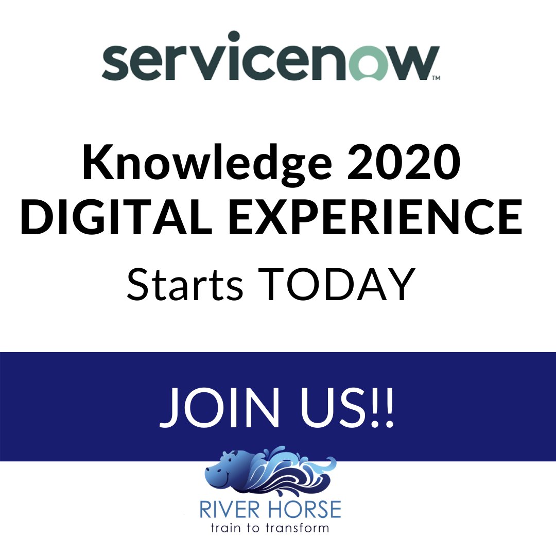 riverhorsetrain's tweet image. Today is the first day of #knowledge2020 digital experience! Come join us!