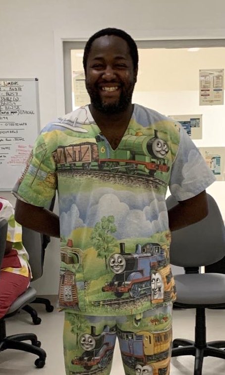 RoyalPapworth's tweet photo. All these new scrubs have been a real hit with our staff 🤩

We’re so grateful to everyone who has made them for our teams - they’ve made a huge difference and helped to keep us smiling 💙 https://t.co/hA8wyWfbtp