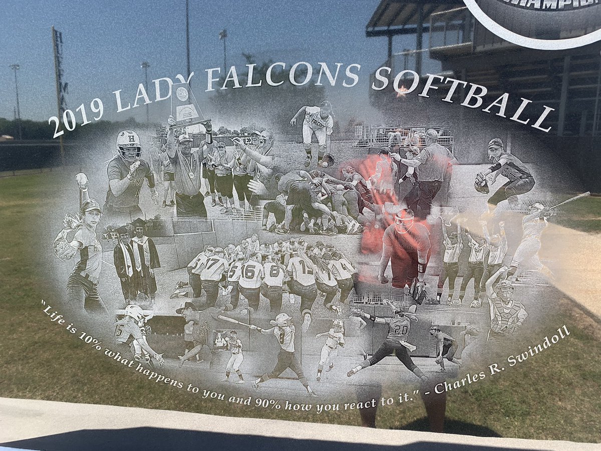 ladyfalcon_SB's tweet photo. Congratulations to the 4AState Champs!  Our Monument is here! https://t.co/emya3i033q