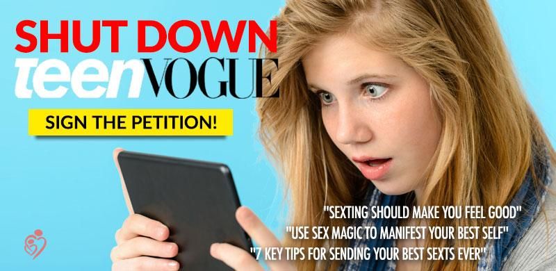 RebeccaNazzer's tweet photo. Teen Vogue is encouraging teens to sext during COVID19 - Please sign this petition to shut it down!

We need to stand up against porn in our society.

And we need to #prayagainstporn. 

SHUT DOWN https://t.co/QlA1xhNtbZ: “A Parent’s Worst Nightmare” https://t.co/bz5fJbctIE https://t.co/OiZKF3eKUZ