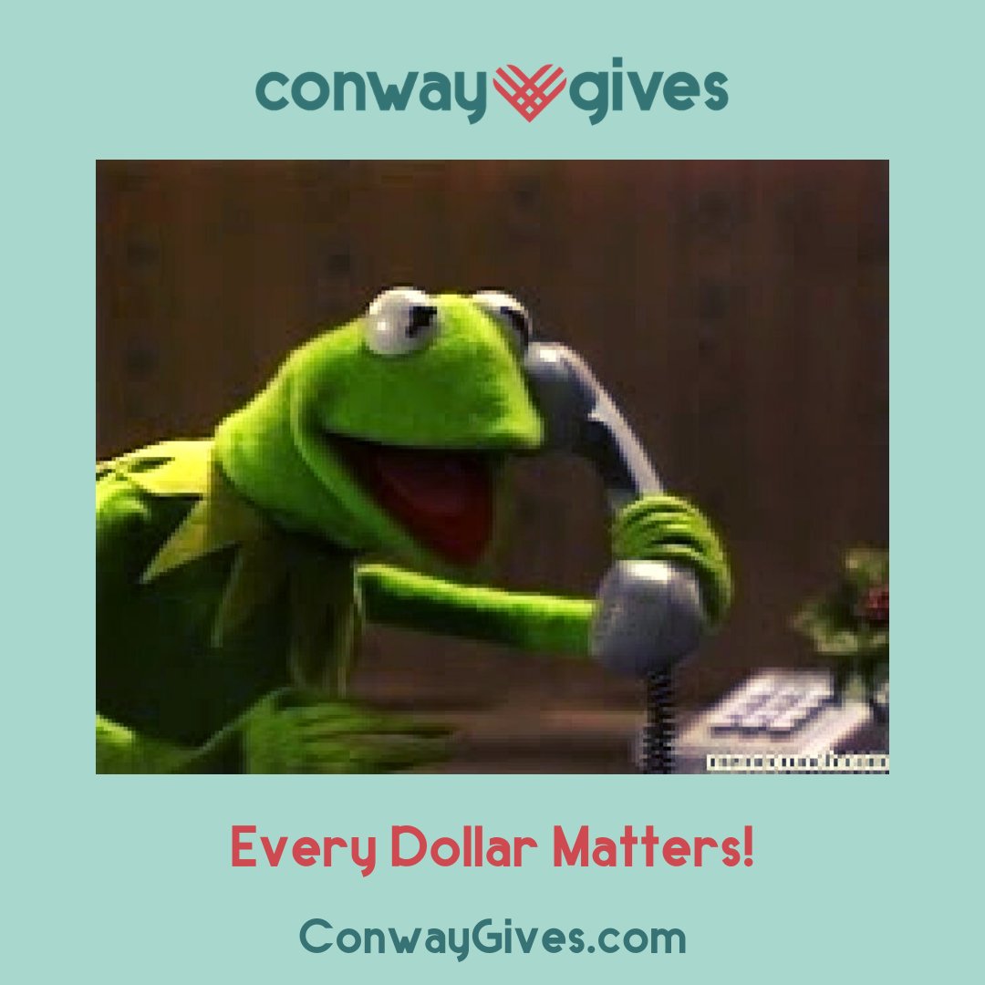 ConwayGives's tweet photo. HOLD THE PHONE!!! Seriously hold the phone... go to https://t.co/WY895KY3MI and make a donation. Your dollar doubles up to $5,000 dollars today only. Make it count!!! #GivingTuesdayNow #InThisTogether #NeighborsHelpingNeighbors #LetsRally https://t.co/Wwae9DFfQN