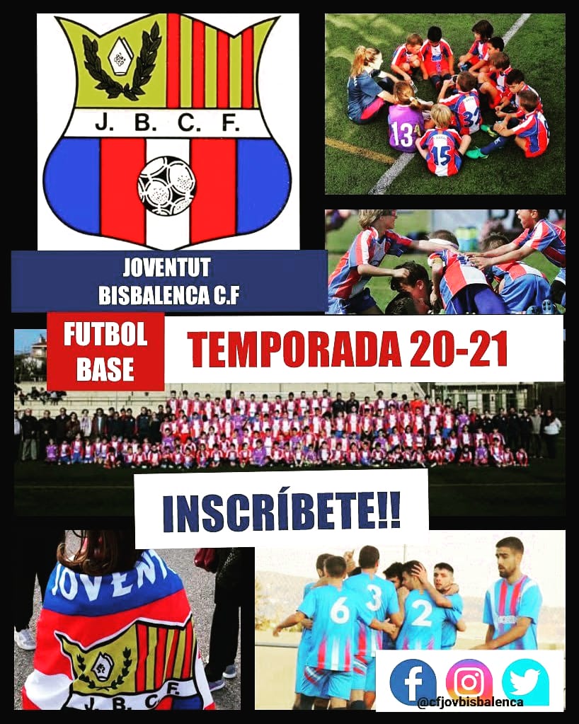 CFJOVBISBALENCA's tweet photo. Comença una nova etapa, amb la màxima il-lució i compromís.
Vine a forma part del nostre proyecte.
No deixis passar l'oportunitat.

INSCRIU-TE ✔️
🔴⚪🔵⚽💯
#sentimentbisbalenc 
#tornarem https://t.co/Pp6I0SAIZp