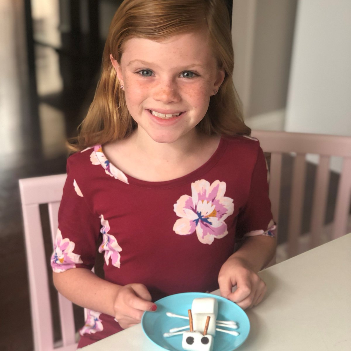 BriarwoodChrSch's tweet photo. Emma Grace Cuenin (1st-Gentle) made a model insect from marshmallows, pretzels, chocolate chips, and Q-tips! #wearebriarwood #inspiringlearners #equippingleaders #wecandohardthings #weareinthistogether #remotelearningplan #coronavirusschoolclosure https://t.co/o81LnY8YEF