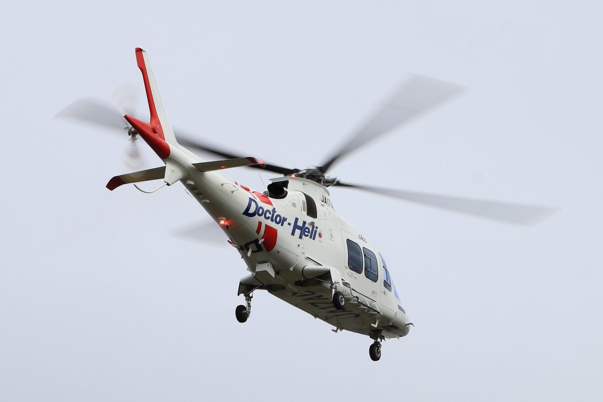 静岡エアコミュータ ドクターヘリ【JA17AC】 富士川滑空場にて訓練を
