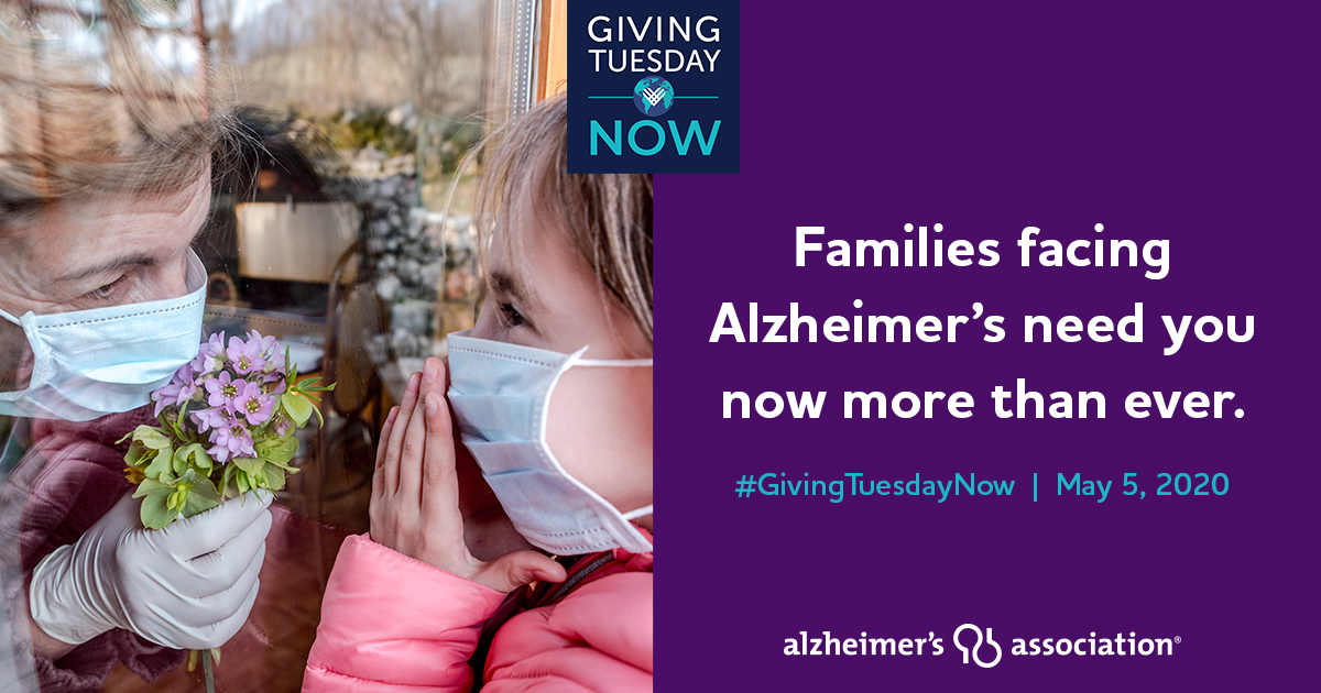 ALZDallasNETX's tweet photo. Today is #GivingTuesdayNow,  a global day of giving. Families facing Alzheimer’s need us now more than ever. Please consider donating. Every $ raised allows the Association to provide 24/7 support while accelerating critical research. Thank you. #ENDALZ https://t.co/NcxvqLXPxN https://t.co/UJtLc0K9gj