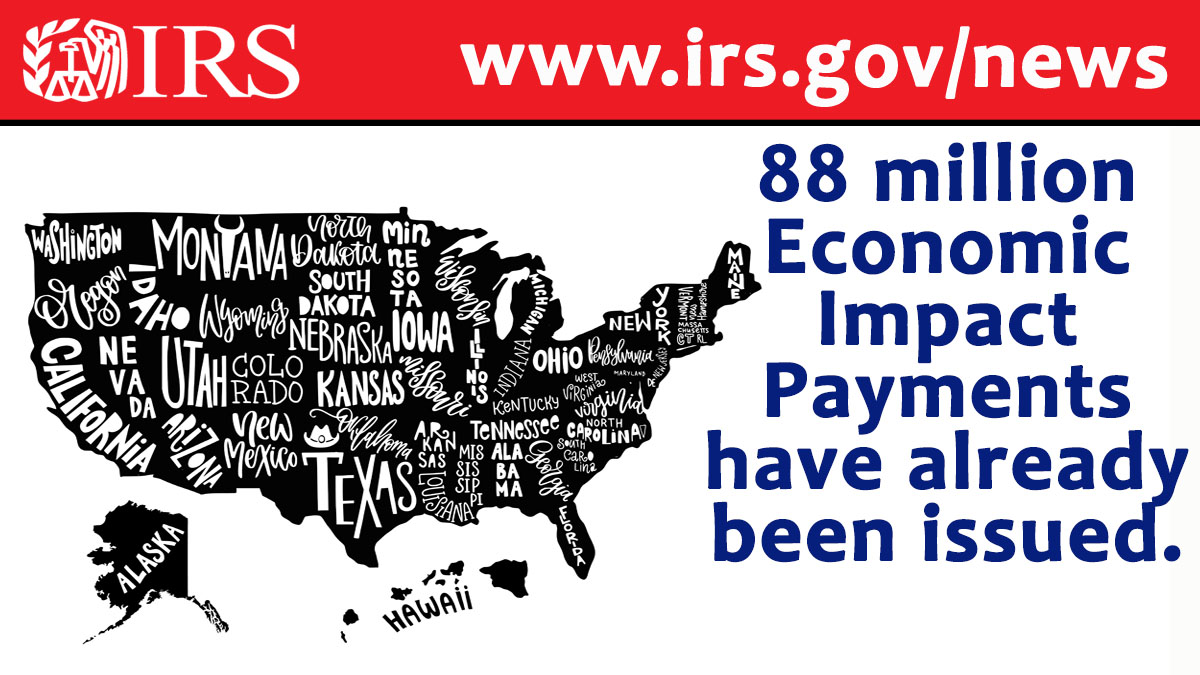 #IRS, <a href="/USTreasury/">Treasury Department</a> and partner agencies are working non-stop to get these Economic Impact Payments to Americans. Nearly $158 billion have been issued and more payments are being delivered weekly. go.usa.gov/xvQJE  #COVIDreliefIRS    irs.gov/eipfaq
