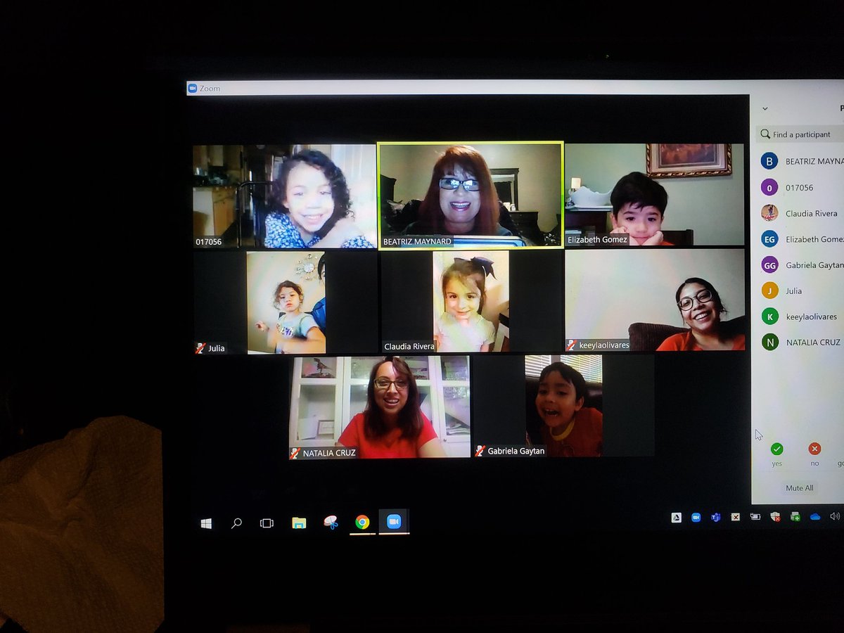 BettyM007's tweet photo. Awesome ZOOM meeting for small group instruction! We reviewed concepts, sang, danced and had a wonderful time!
@duryeaschool #BeDuryea @CFISDPK1 @chammonded @Marcy614 @Barwill71 @GR_Houston https://t.co/uY7nNBMVRf
