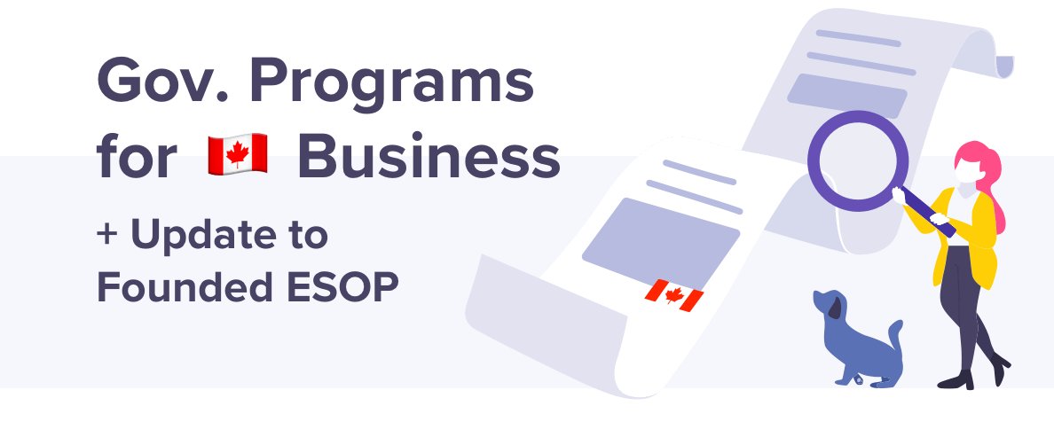 May 2020 Newsletter is out! 🎉This month we cover:

💸Government Programs for 🇨🇦 Businesses
💻Updates to Founded: Share Splits that work with our ESOP feature
📰What to do Differently When Starting a Biz During a Downturn (<a href="/BusinessLinkAB/">Business Link Alberta</a>)

mailchi.mp/founded/may2020