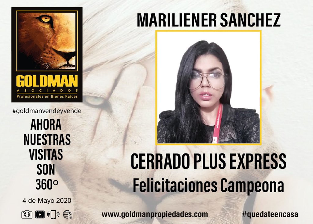 GoldmanPropieda's tweet photo. Seguimo enfocados, trabajando incansables 
#DistanciamientoSocial #exito #educacionfinanciera #riqueza #millonario #emprende #motivacion #abundancia  #esfuerzo #éxito #frases #autoestima #libertadfinanciera  #actitudpositiva #liderazgo #emprendedor #TodosSomosEcuador #constancia https://t.co/5xXSnJ81id